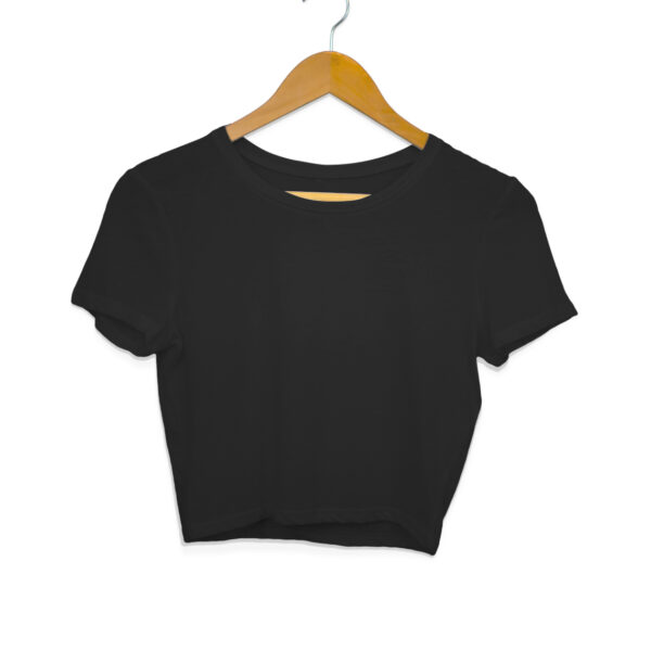 Black Crop Top For Women