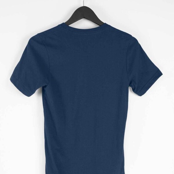 Navy Blue Plain T-Shirt For Men - Image 7