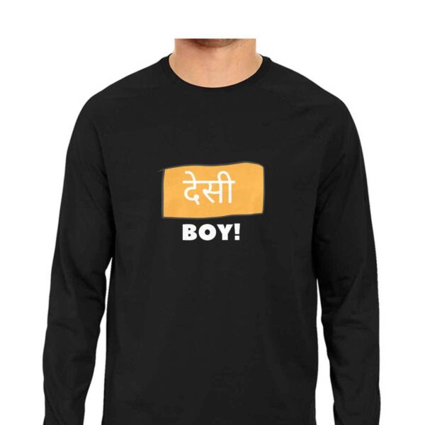 Desi Boy Design Full sleeve T-Shirt