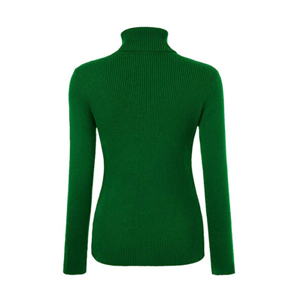 Women's Slim Fit Soft Turtle Neck Sweater - Image 4