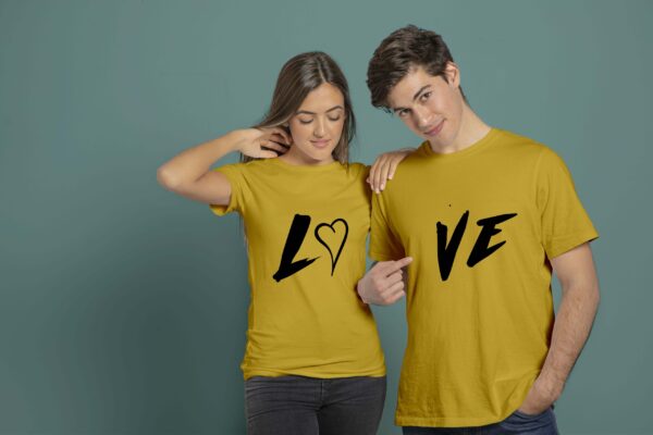 Couple T-Shirt Love Pack Of 2